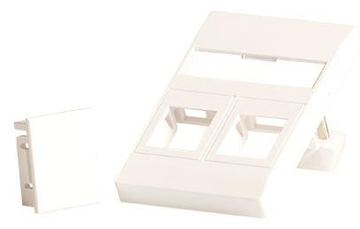 Lanview LVN126097 - Weiß - Schraubenlos - Lanview - Schlussstein-Adapterplatte - 50 mm - 75 mm von LumaTech