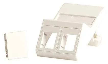 Lanview LVN126105 - Weiß - Schraubenlos - Lanview - 50x75 mm LK FUGA outlet - Schlussstein-Adapterplatte - 50 mm, Ansicht 2