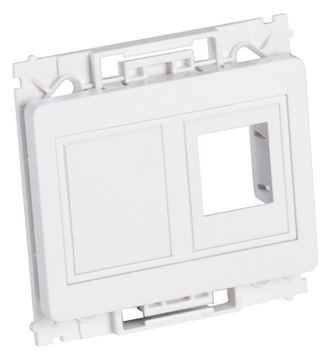 Lanview LVN126160 - Weiß - Kunststoff - Schraubenlos - Lanview - IP20 - Schlussstein-Adapterplatte von LumaTech