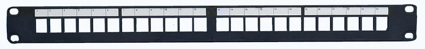 Lanview LVN127603 - RJ-45 - Cat5e - Schwarz - Stahl - Rackeinbau - 1U, Ansicht 2