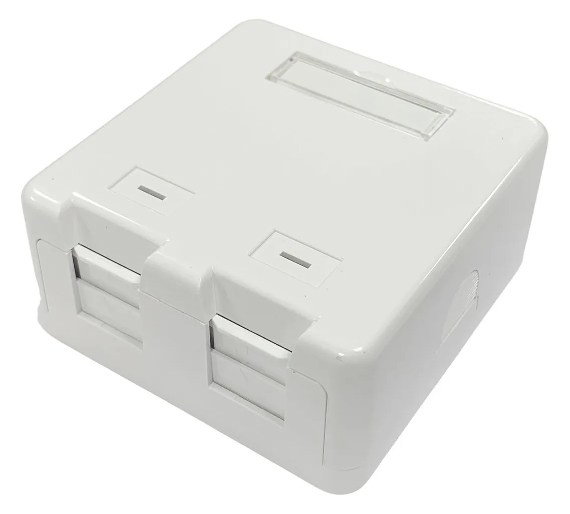 Lanview LVN127767 - 2 x RJ-45 - Schrauben - Weiß - Kunststoff - 36,5 g - 43 g, Ansicht 2