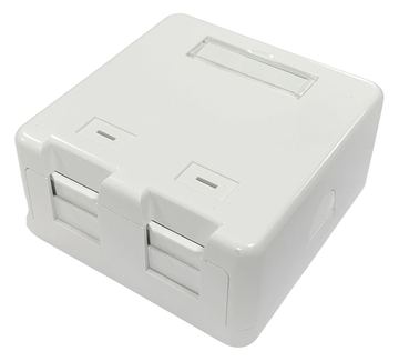 Lanview LVN127767 - 2 x RJ-45 - Schrauben - Weiß - Kunststoff - 36,5 g - 43 g von LumaTech