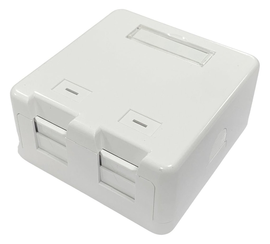 Lanview LVN127767 - 2 x RJ-45 - Schrauben - Weiß - Kunststoff - 36,5 g - 43 g