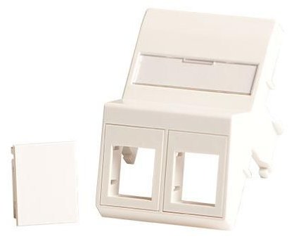 Lanview LVN127871 - Weiß - Schraubenlos - Lanview - Schlussstein-Adapterplatte - 50 mm - 75 mm