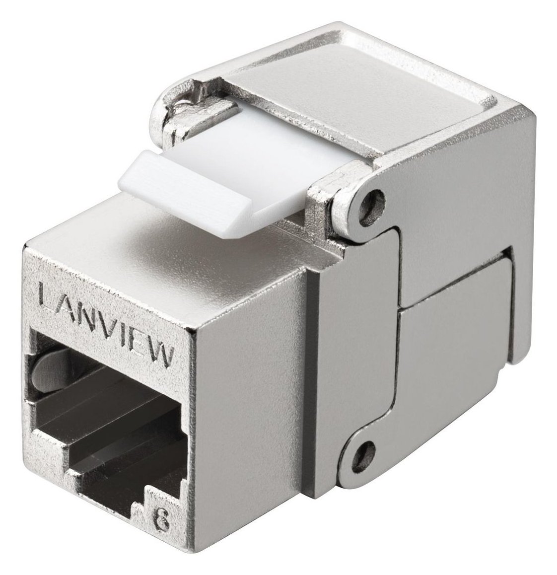 Lanview LVN128082 - Flach - Metallisch - RJ-45 - RJ-45 - Männlich - Weiblich