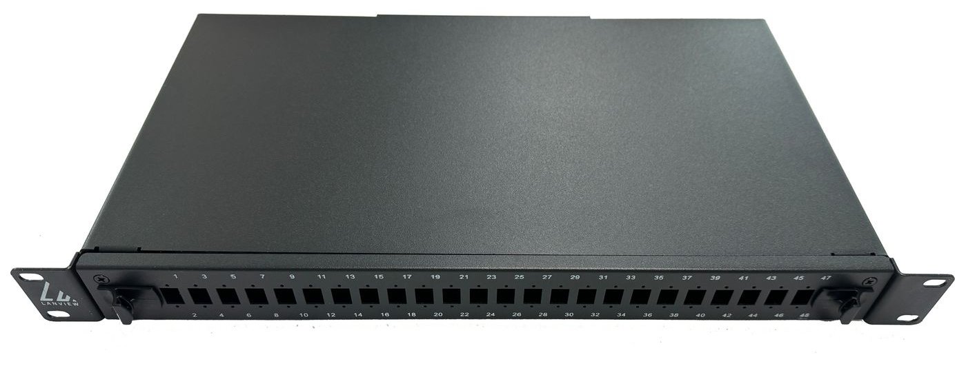 Lanview LVO231544 - SC/LC - LC - Schwarz - Stahl - Rackeinbau - 1U