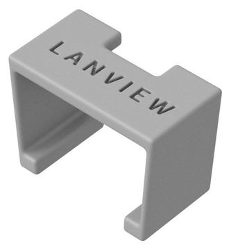 Lanview LVT-SC - Farbcodierungsclip - Grau - Kunststoff - Cat6a - 10 mm - 5 mm von LumaTech