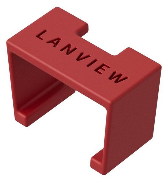 Lanview LVT-SC-R - Farbcodierungsclip - Rot - Kunststoff - Cat6a - 10 mm - 5 mm