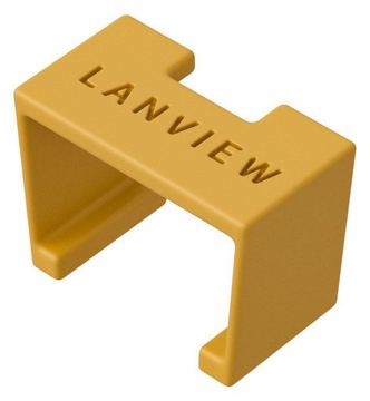 Lanview LVT-SC-Y - Farbcodierungsclip - Gelb - Kunststoff - Cat6a - 10 mm - 5 mm von LumaTech