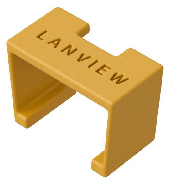 Lanview LVT-SC-Y - Farbcodierungsclip - Gelb - Kunststoff - Cat6a - 10 mm - 5 mm