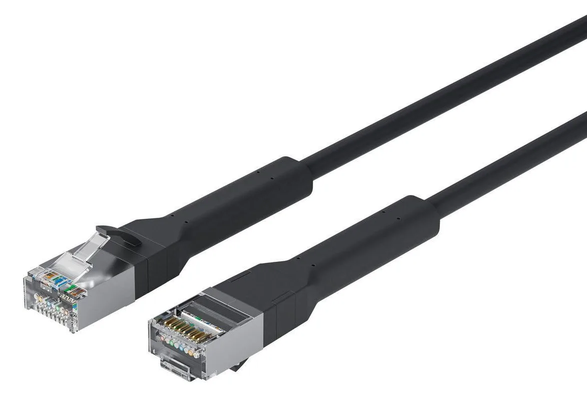 Lanview Network Cable CAT6A U/FTP Slim & Bendable Halogenfree - Kabel - Netzwerk - 5 m schwarz, Ansicht 3