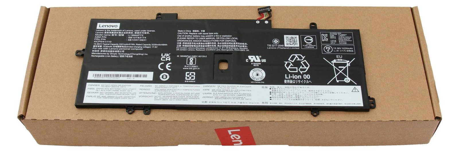 Lenovo 02DL006 Akku 51Wh Original - Batterie - 3.321 mAh