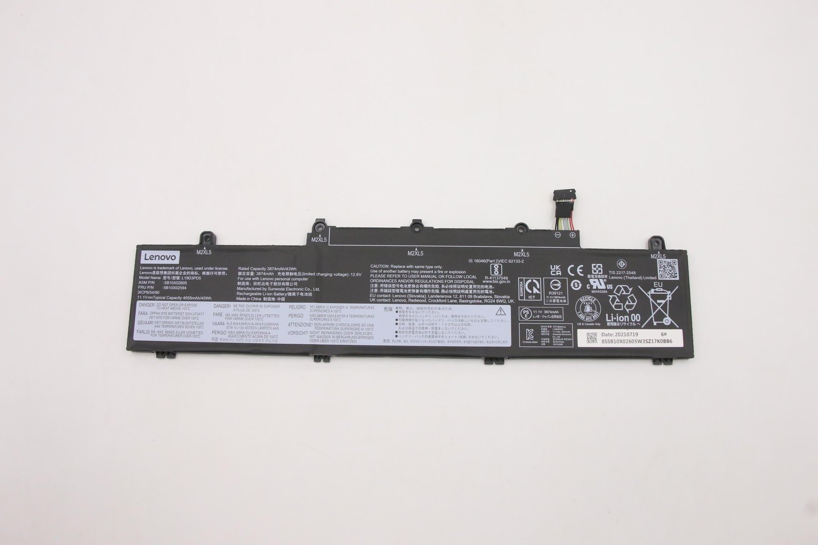 Lenovo Laptop-Batterie - Lithium-Ionen - 3 Zellen