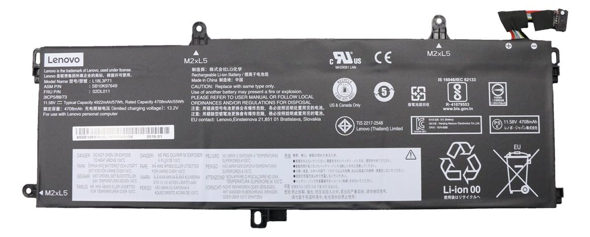 Lenovo LG Chem - Laptop-Batterie - Lithium-Ionen - 3 Zellen
