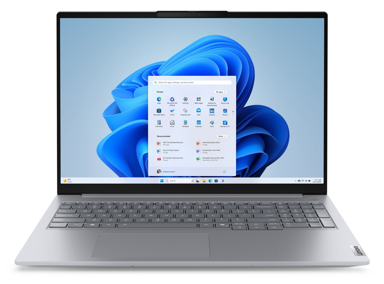 Lenovo ThinkBook 16 G8 IAL 21SK - Intel Core Ultra 5 225U - 16 GB RAM - 512 GB NVMe - 16 - TL: Deutsch, QWERTZ