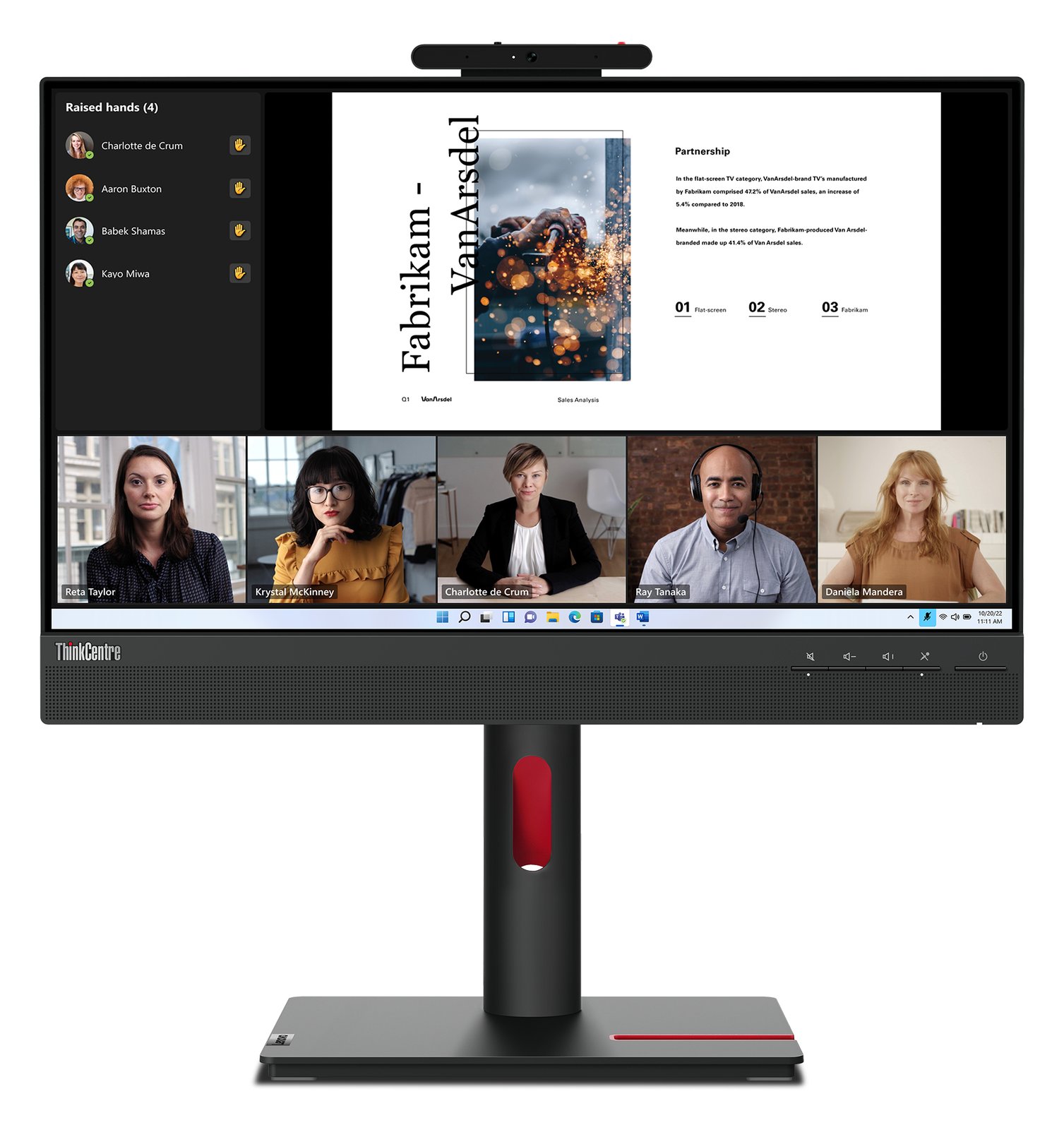Lenovo ThinkCentre Tiny-in-One 22 Gen 5 - LED-Monitor - 55.9 cm (22)