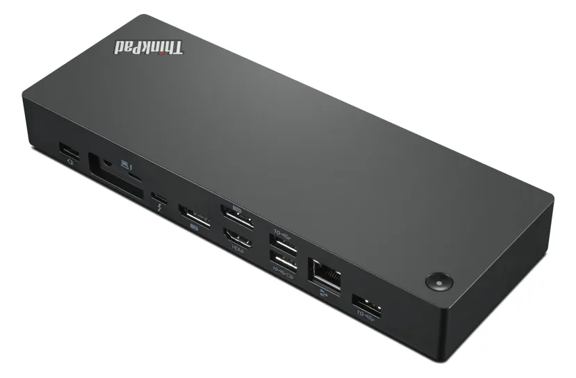 Lenovo ThinkPad Thunderbolt 4 WorkStation Dock - schwarz, rot, Ansicht 3