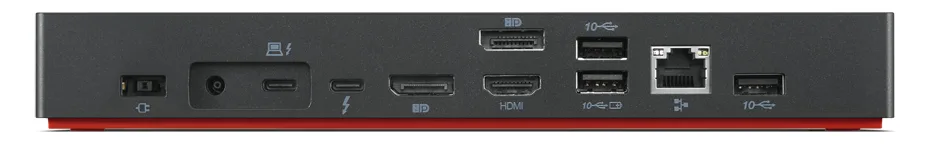 Lenovo ThinkPad Thunderbolt 4 WorkStation Dock - schwarz, rot, Ansicht 7