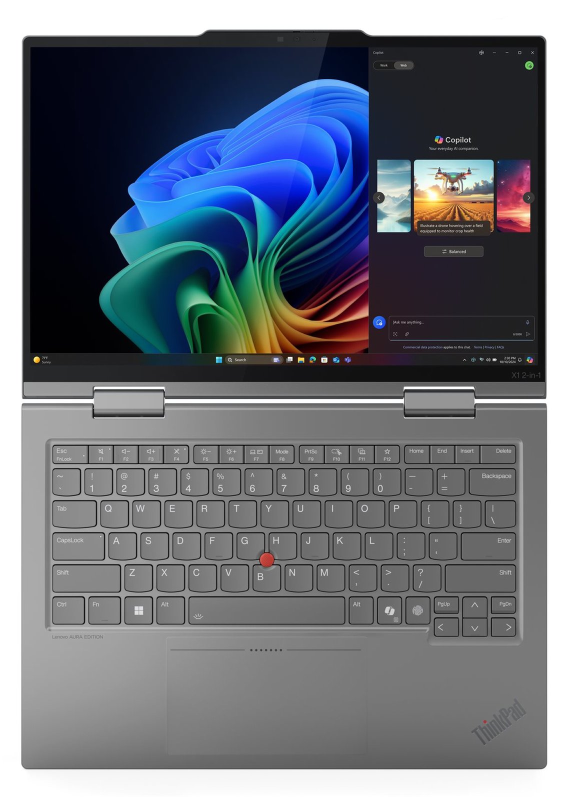 Lenovo ThinkPad X1 2-in-1 Gen 10 21NU - Intel Core Ultra 7 258V - 32 GB RAM - 1 TB NVMe - 14 - TL: Deutsch, QWERTZ