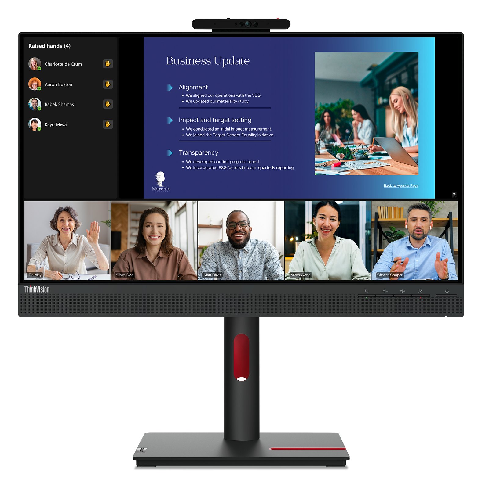 Lenovo ThinkVision T24v-30 - LED-Monitor - 61 cm (24)