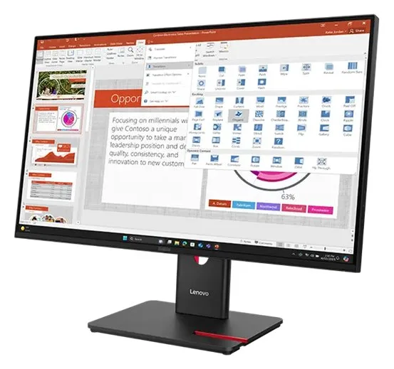 Lenovo ThinkVision T27-40 - LED-Monitor - 68.6 cm (27), Ansicht 3