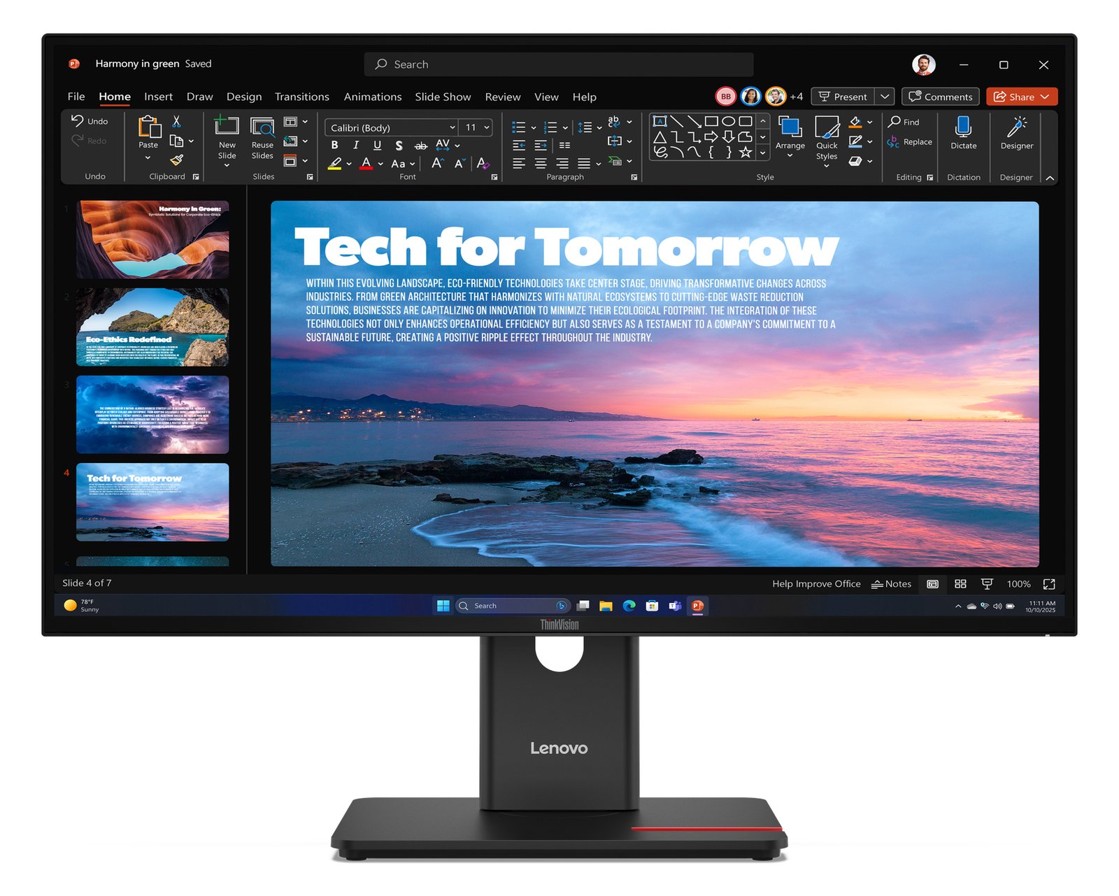 Lenovo ThinkVision T27qd-40 - LED-Monitor - 68.6 cm (27)