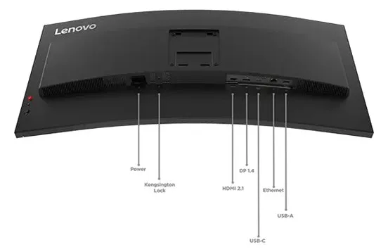 Lenovo ThinkVision T34WD-40 - LED-Monitor - gebogen - 86.4 cm (34), Ansicht 3