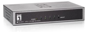 LevelOne FEU-0511 - Switch - unmanaged - 4 x 10/100 + 1 x 100Base-FX von LumaTech
