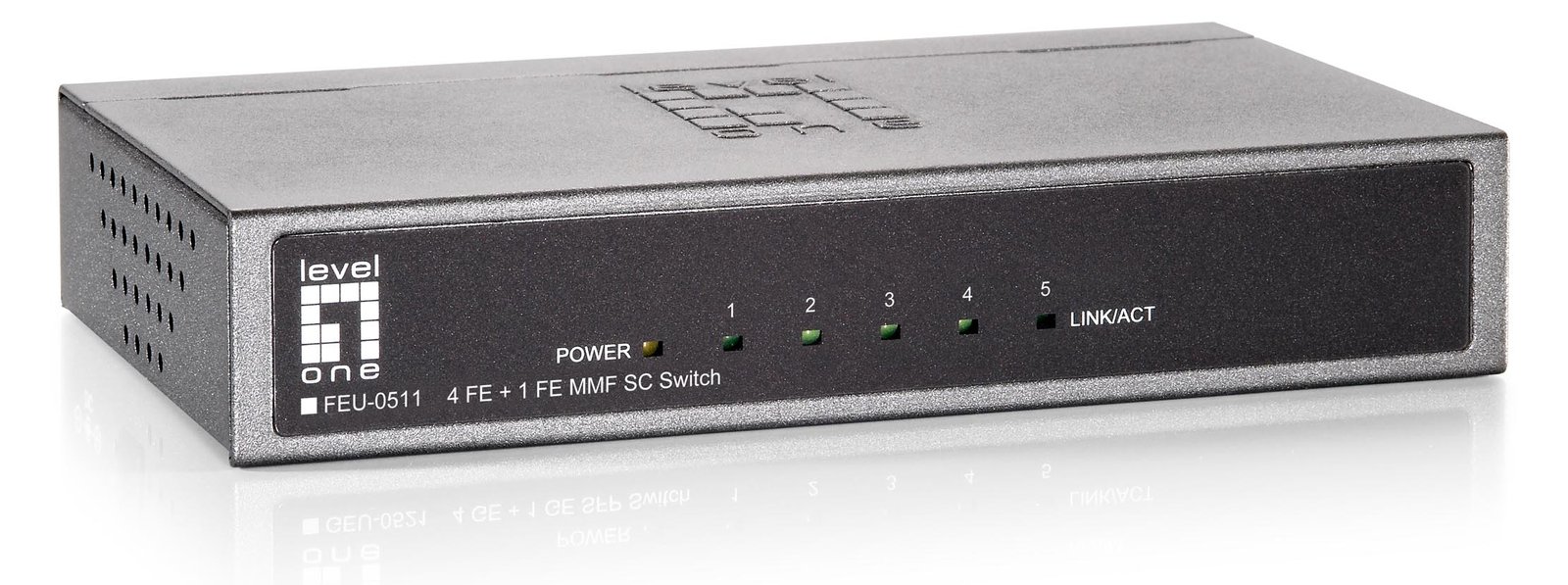 LevelOne FEU-0511 - Switch - unmanaged - 4 x 10/100 + 1 x 100Base-FX
