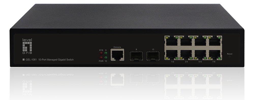 LevelOne GEL-1061 - Switch - managed - 8 x 10/100/1000 + 2 x SFP von LumaTech