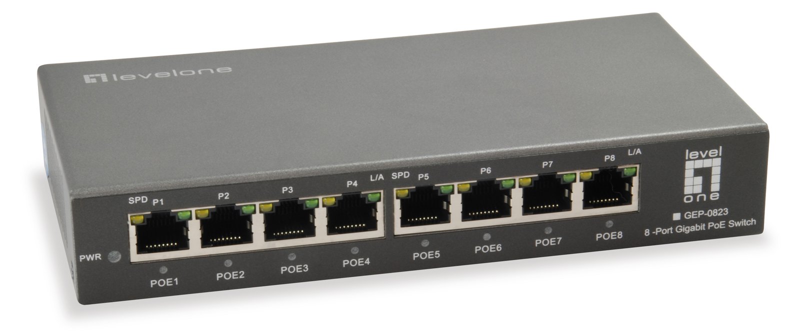 LevelOne GEP-0823 - Switch - 8 x 10/100/1000 (PoE+)