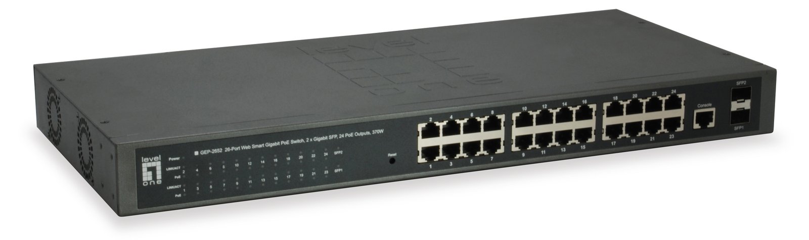 LevelOne GEP-2652 - Switch - Smart - 24 x 10/100/1000 (PoE+)
