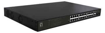 LevelOne GEP-2821 - Unmanaged - Gigabit Ethernet (10/100/1000) - Power over Ethernet (PoE) - Rack-Einbau - 1U von LumaTech
