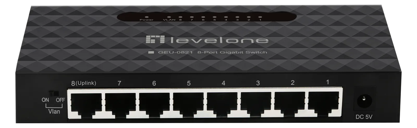 LevelOne GEU-0821 - Switch - 8 x 10/100/1000, Ansicht 2