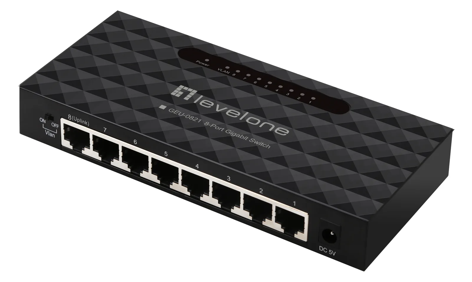 LevelOne GEU-0821 - Switch - 8 x 10/100/1000, Ansicht 3