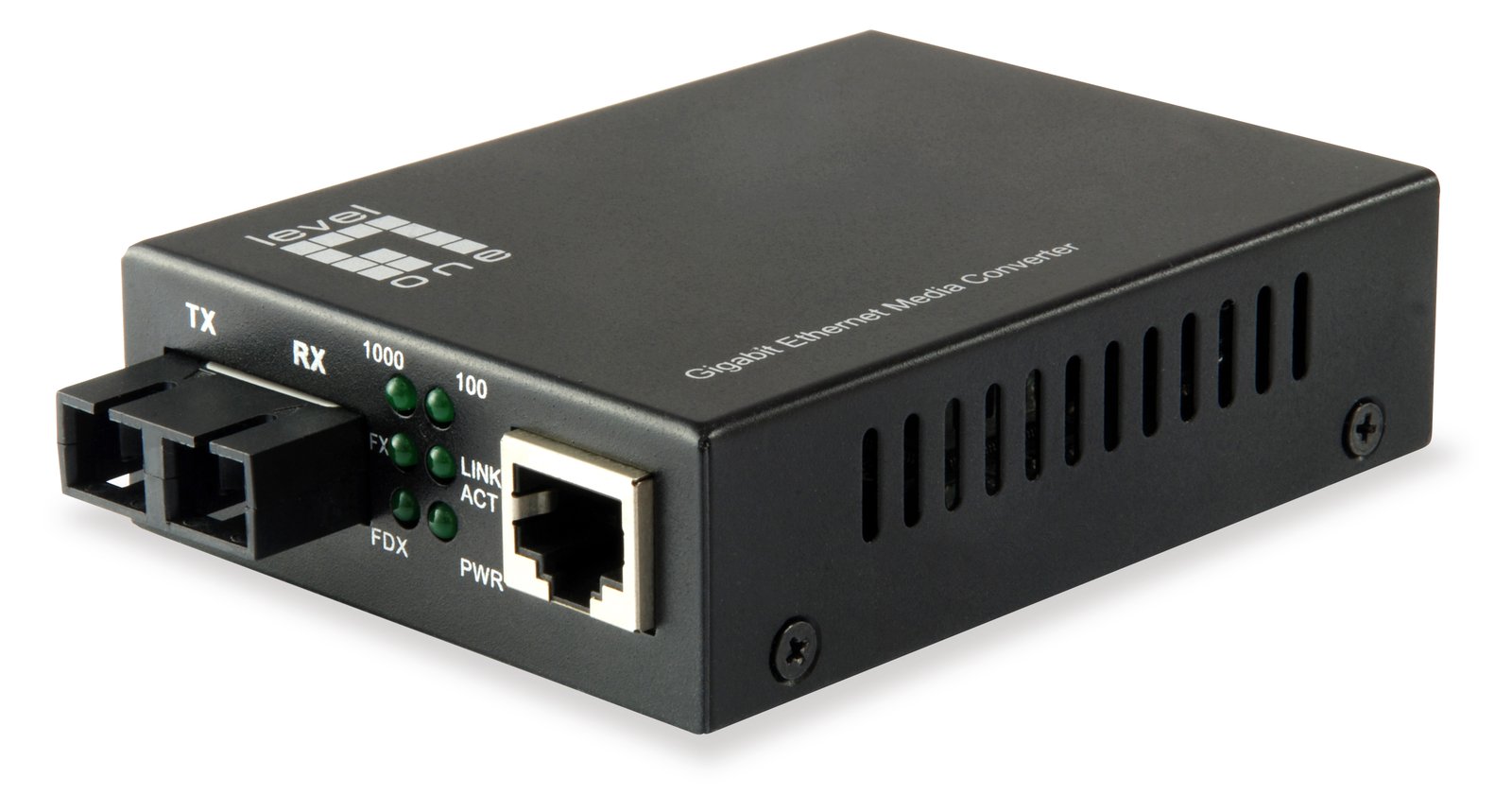 LevelOne GVT-2002 - Medienkonverter - GigE - 10Base-T, 1000Base-SX, 100Base-TX, 1000Base-T