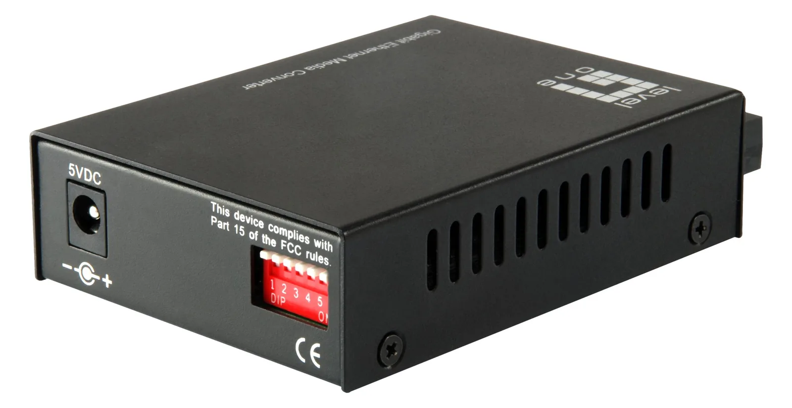 LevelOne GVT-2002 - Medienkonverter - GigE - 10Base-T, 1000Base-SX, 100Base-TX, 1000Base-T, Ansicht 2
