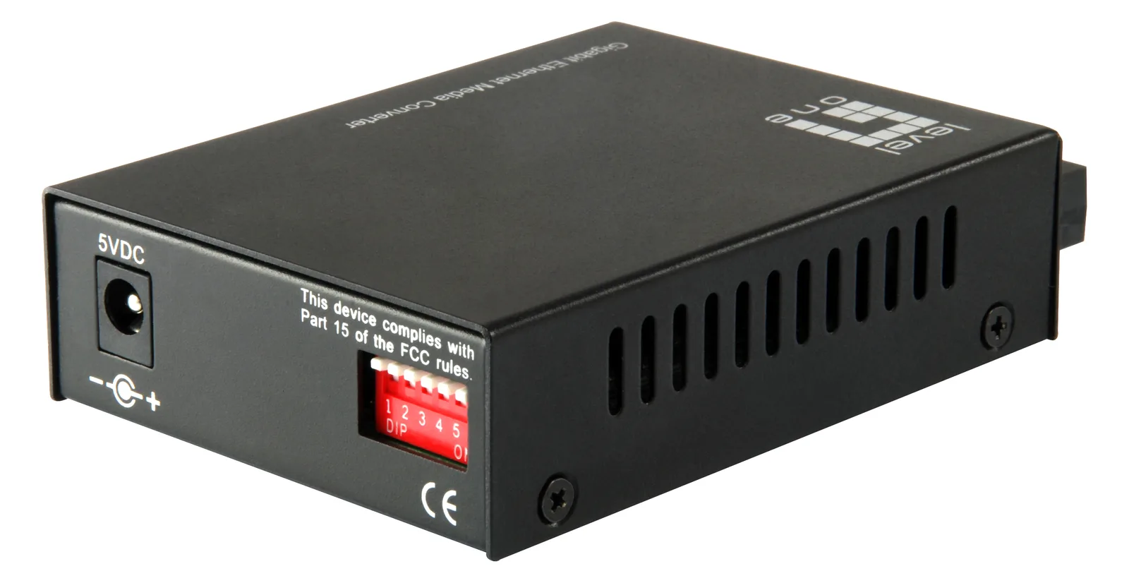 LevelOne GVT-2002 - Medienkonverter - GigE - 10Base-T, 1000Base-SX, 100Base-TX, 1000Base-T, Ansicht 3