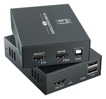 LevelOne HDMI over Cat.5/6 Extender kit 4K 100m schwarz von LumaTech