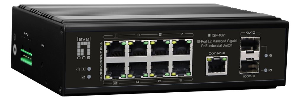 LevelOne IGP-1061 - Switch - -40 °C bis 75 °C - managed - 2 x 10/100/1000 (PoE++)