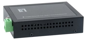 LevelOne Konverter VDS-2201 GbE< VDSL2 schwarz - Converter - Glasfaser (LWL) von LumaTech