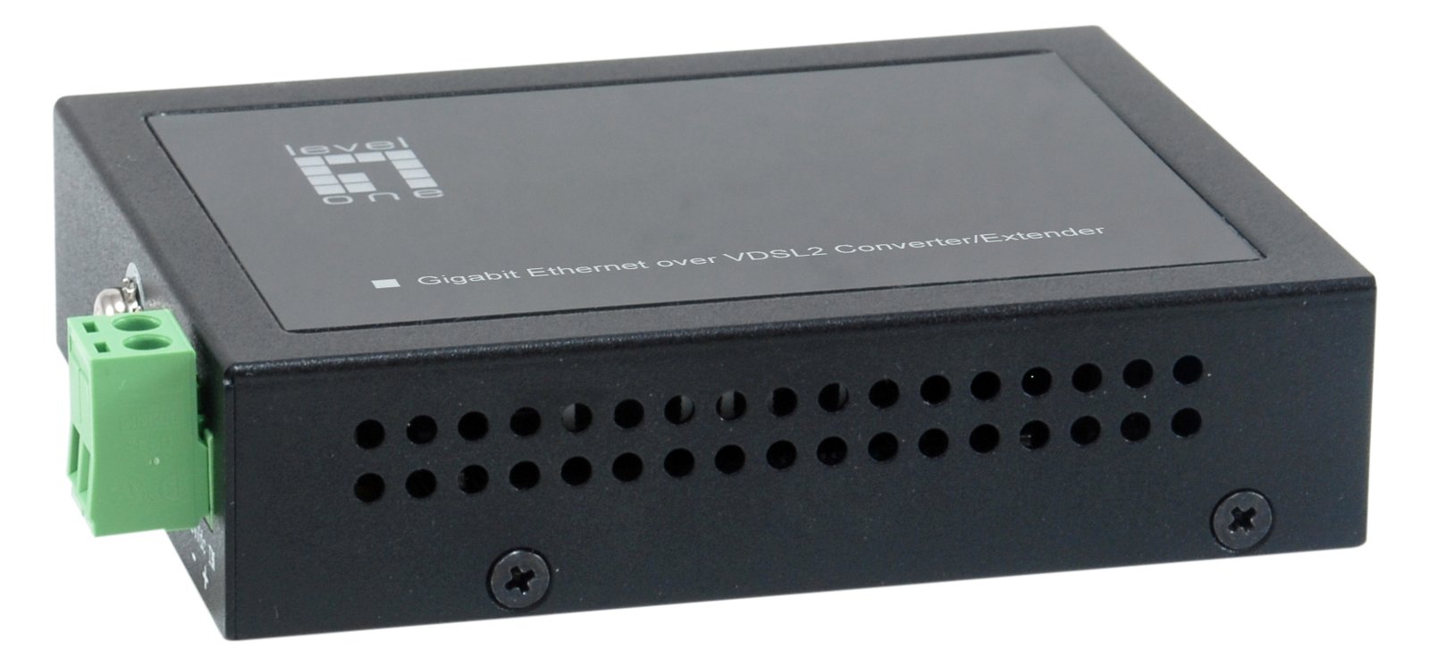 LevelOne Konverter VDS-2201 GbE< VDSL2 schwarz - Converter - Glasfaser (LWL)