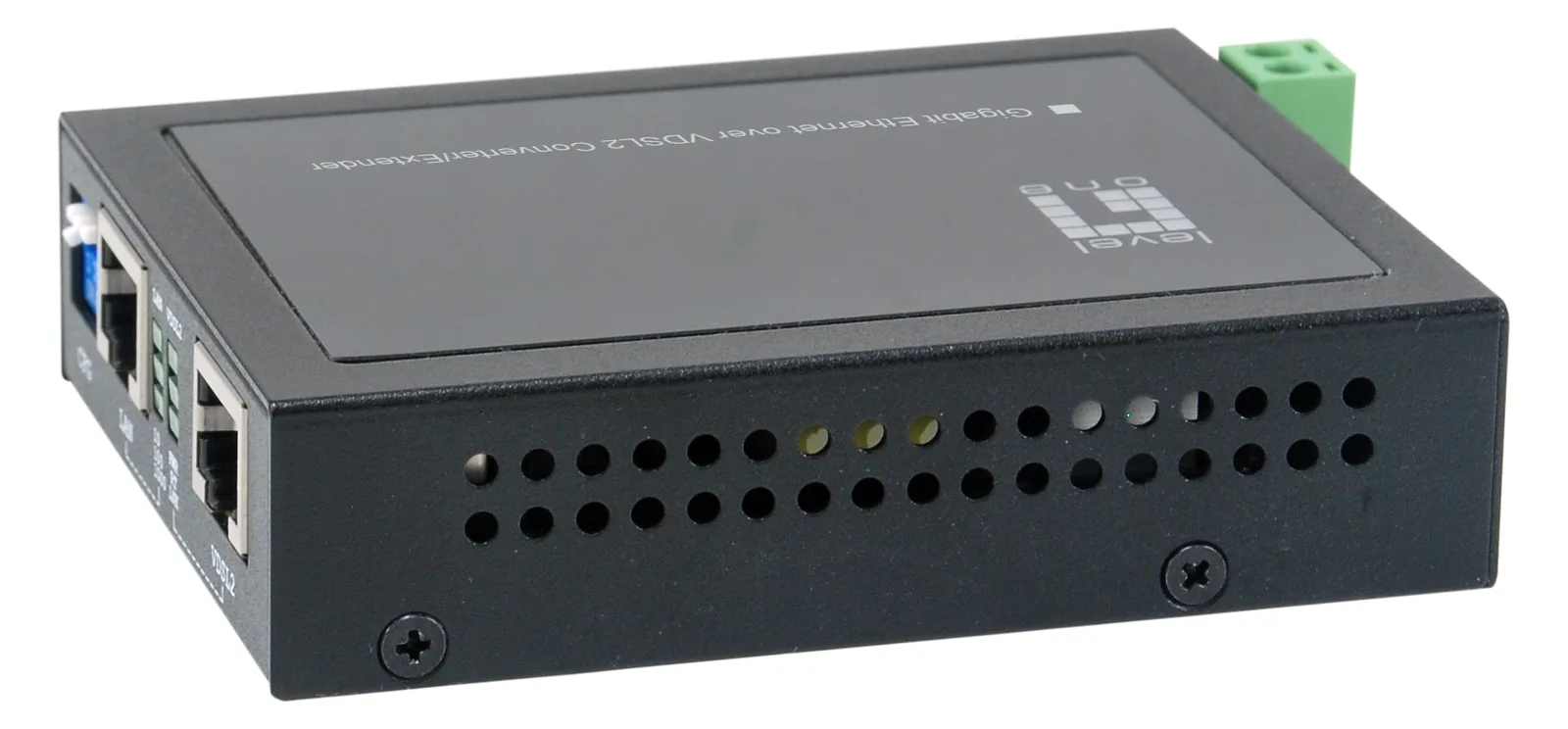 LevelOne Konverter VDS-2201 GbE< VDSL2 schwarz - Converter - Glasfaser (LWL), Ansicht 3