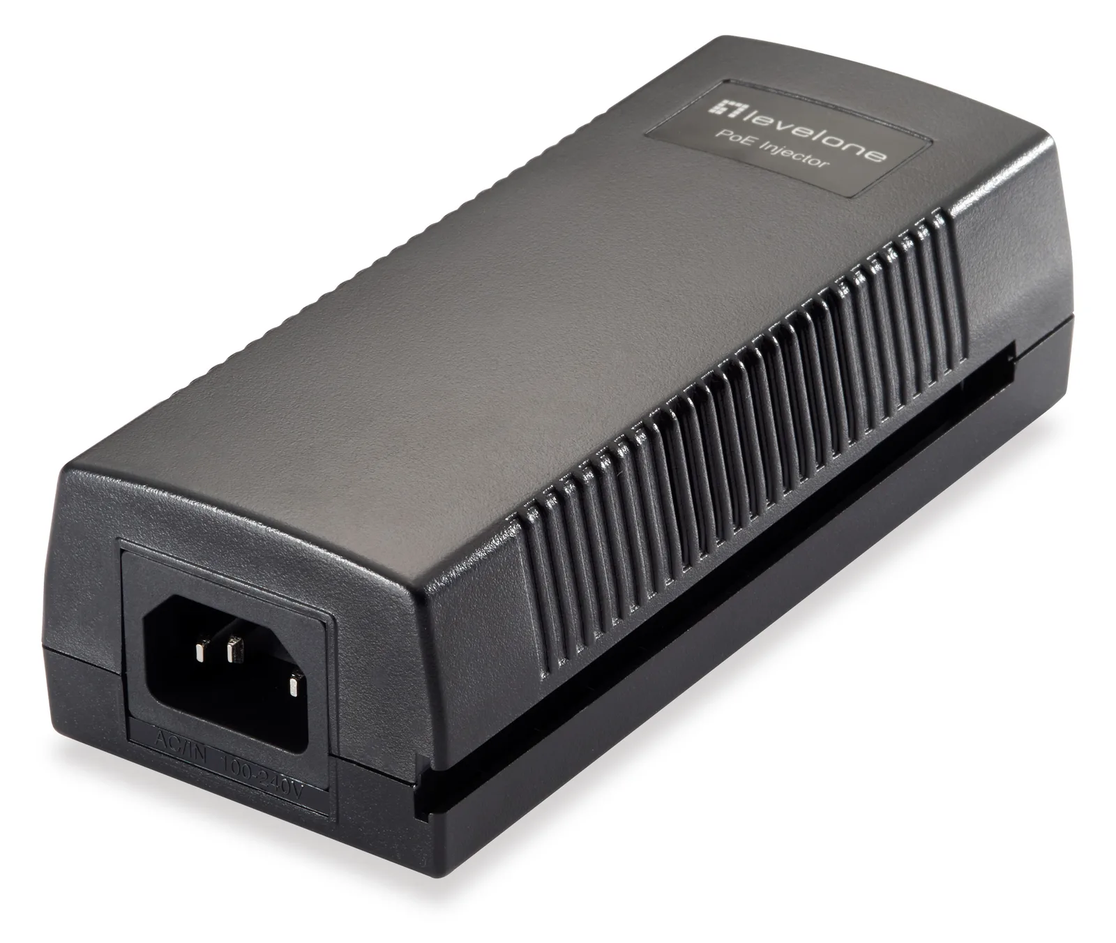 LevelOne POI-2012 - Schnelles Ethernet - 10,100 Mbit/s - IEEE 802.3 - IEEE 802.3af - IEEE 802.3u - Schwarz - 100 m - PoE, Ansicht 4