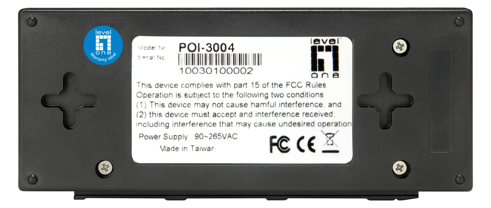 LevelOne POI-3004 - Power Injector - Wechselstrom 100-240 V, Ansicht 3