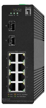 LevelOne Switch 10x GE IGS-2110P 2xSFP 8x PoE Outputs - Switch von LumaTech
