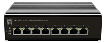 LevelOne Switch 8 Port FE IFS-0801 DIN-Rail -30°C - Switch - 0,1 Gbps von LumaTech