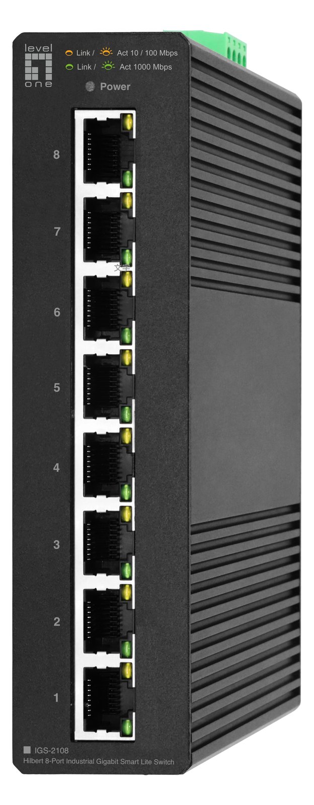 LevelOne Switch 8x GE IGS-2108 RJ45 10/100/1000Mbps sw - Switch - 1 Gbps