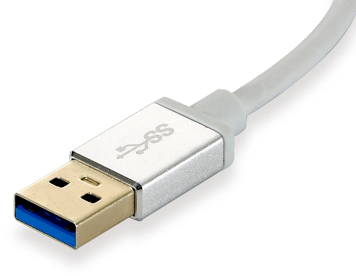 LevelOne USB-0503 - Hub - 3 x SuperSpeed USB 3.0 + 1 x 10/100/1000, Ansicht 3