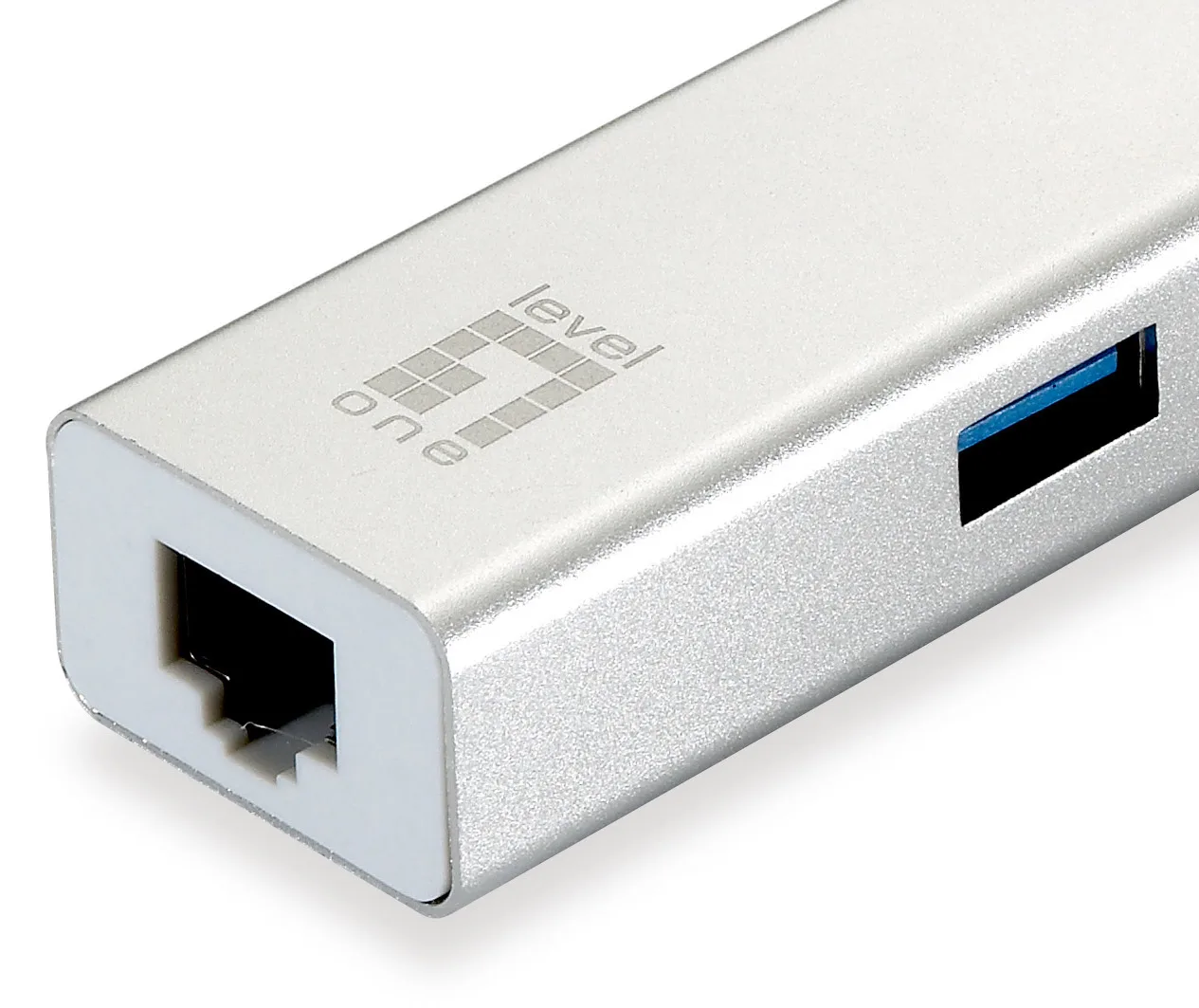 LevelOne USB-0503 - Hub - 3 x SuperSpeed USB 3.0 + 1 x 10/100/1000, Ansicht 4